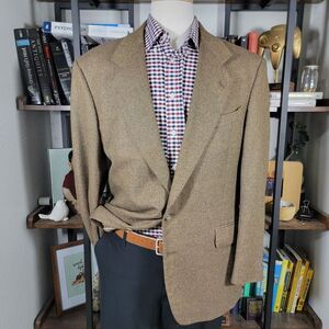 VTG Deans Gate Men's Sport Coat Blazer Two Button Brown‎ Herringbone 42R